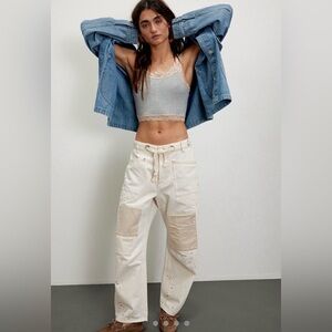 NWT We The Free Moxie Pull On Barrel Jeans